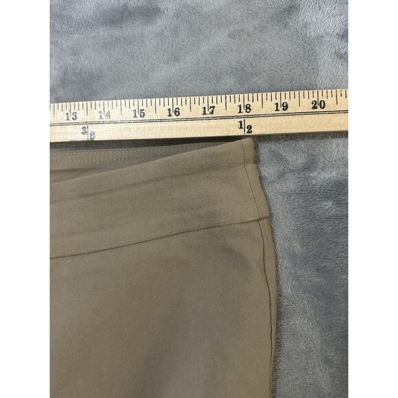 Women’s Pants Size 18 | Stretch Pull-On Dress Pants | Khaki Neutral Straight Leg - Picture 4 of 5